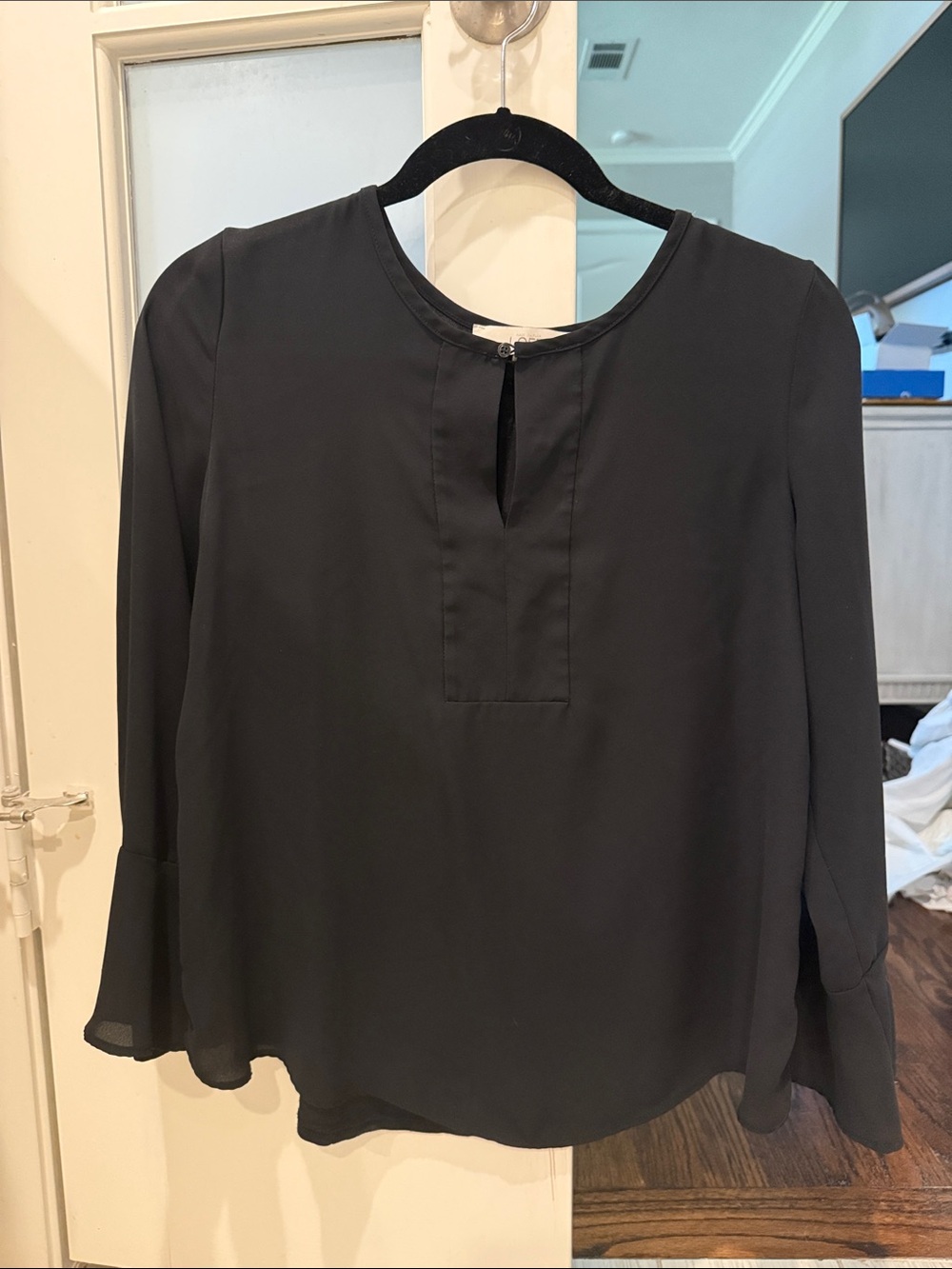 LOFT mixed media blouse
